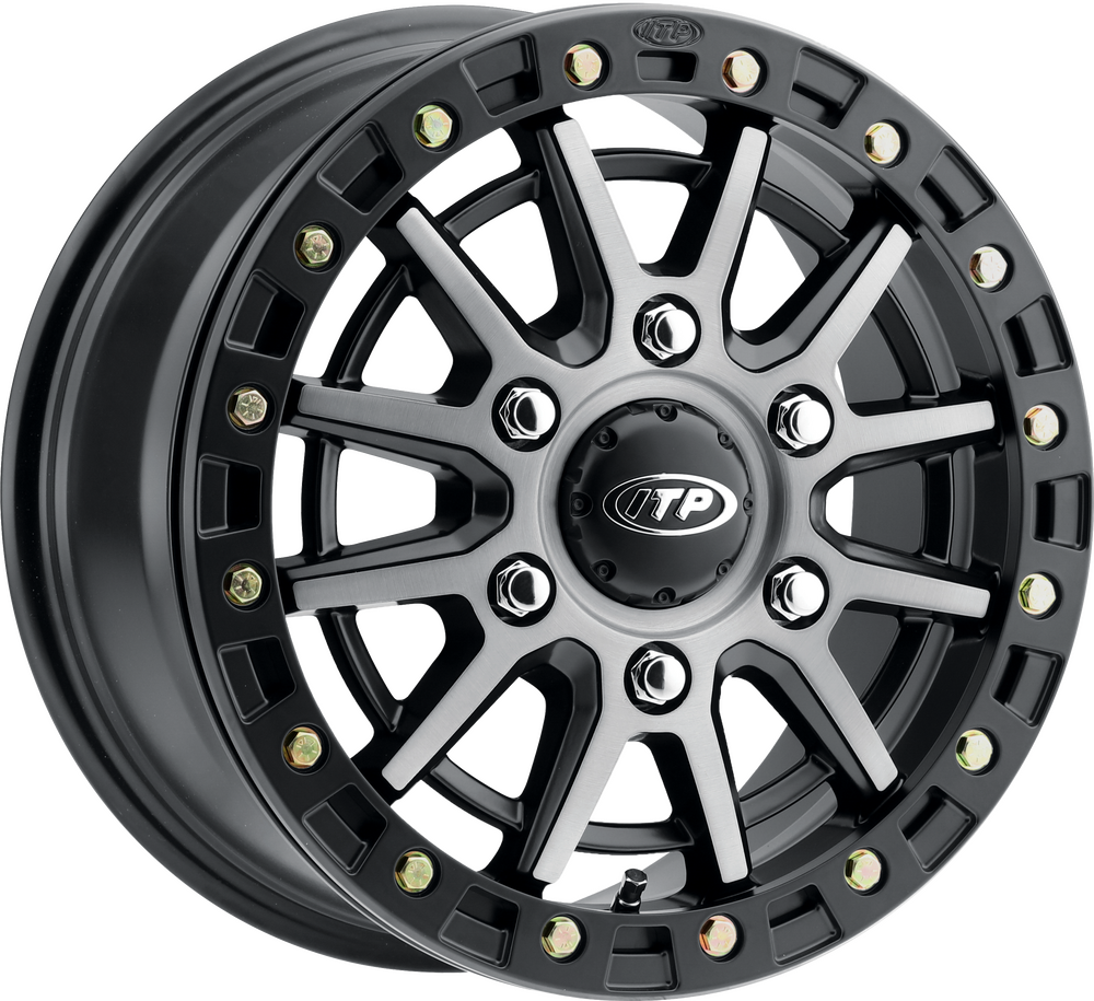 ITP SD10 GREY / BLK RING 16X7 6/5.5 6+1