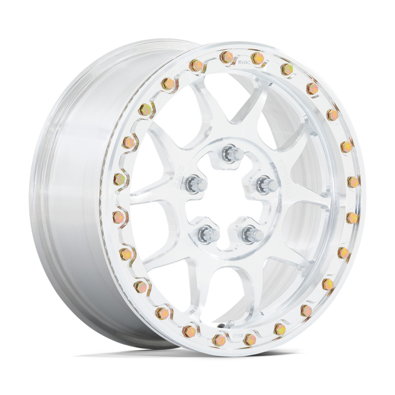KMC TORO 5 UTV FORGED 15X6 5X4.5 RAW-MCH +50