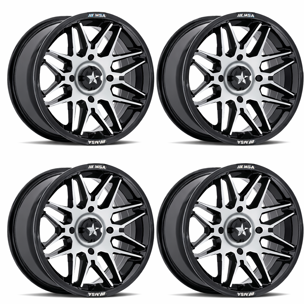MSA M52 Radar 15" Wheels    Polaris RZR 1000 XP / Ranger XP 900/1000