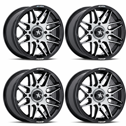 MSA M52 Radar 16" Wheels  Can-Am Commander Maverick Renegade Outlander Defender