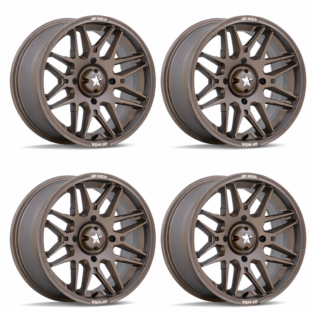 MSA M52 Radar 15" Wheels Can-Am Commander Maverick Renegade Outlander Defender