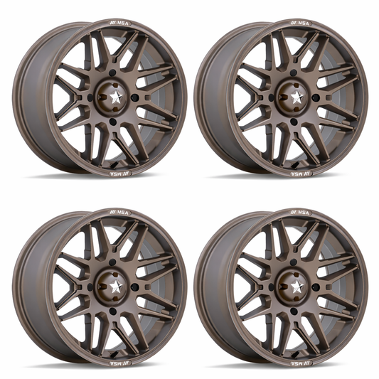 MSA M52 Radar 15" Wheels Can-Am Commander Maverick Renegade Outlander Defender