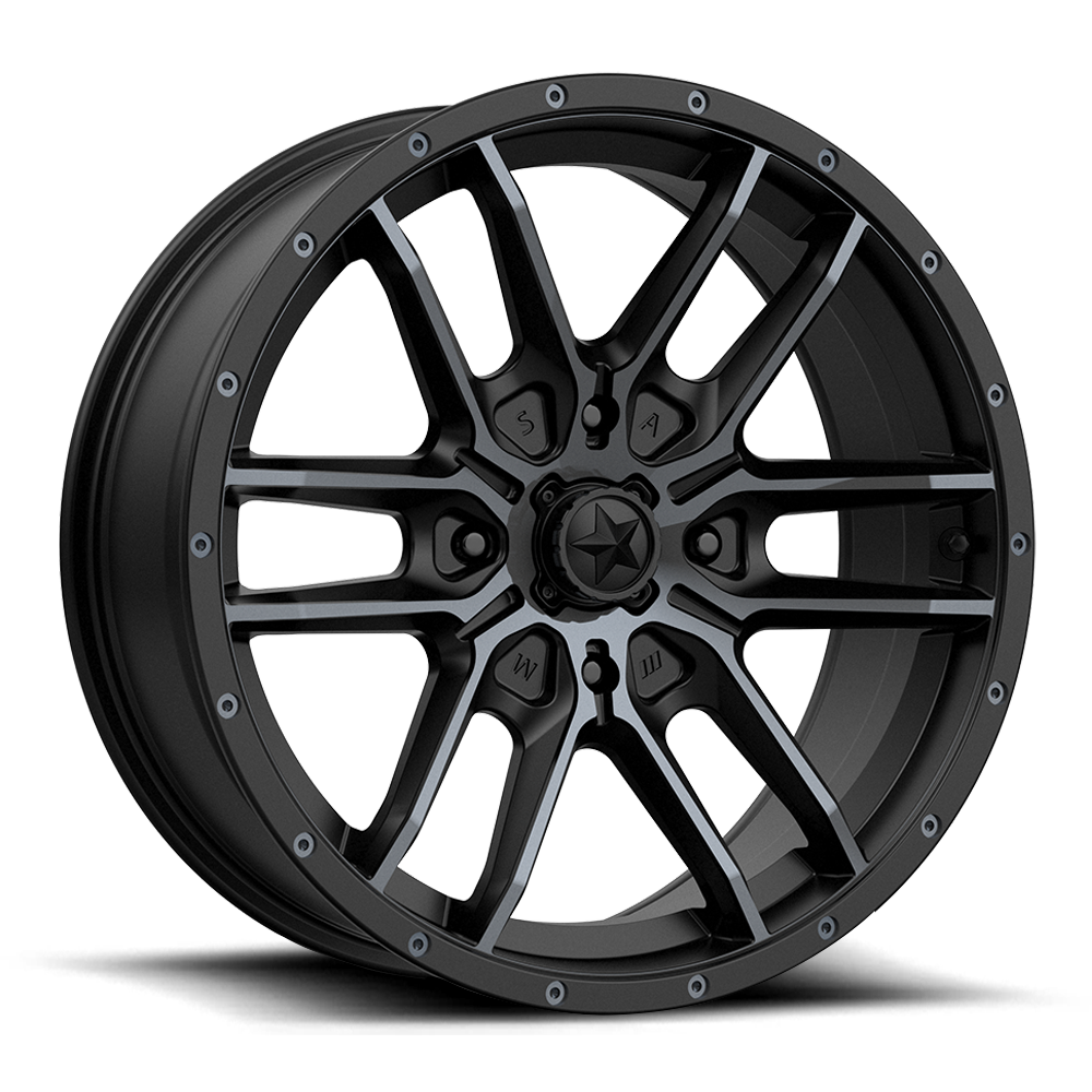 MSA M43 Fang  Wheels (+38mm) 15" Can-Am Commander Maverick Renegade Outlander Defender